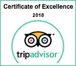 Trip Advisor Certificate of Excellence 2018