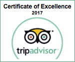 Trip Advisor Certificate of Excellence